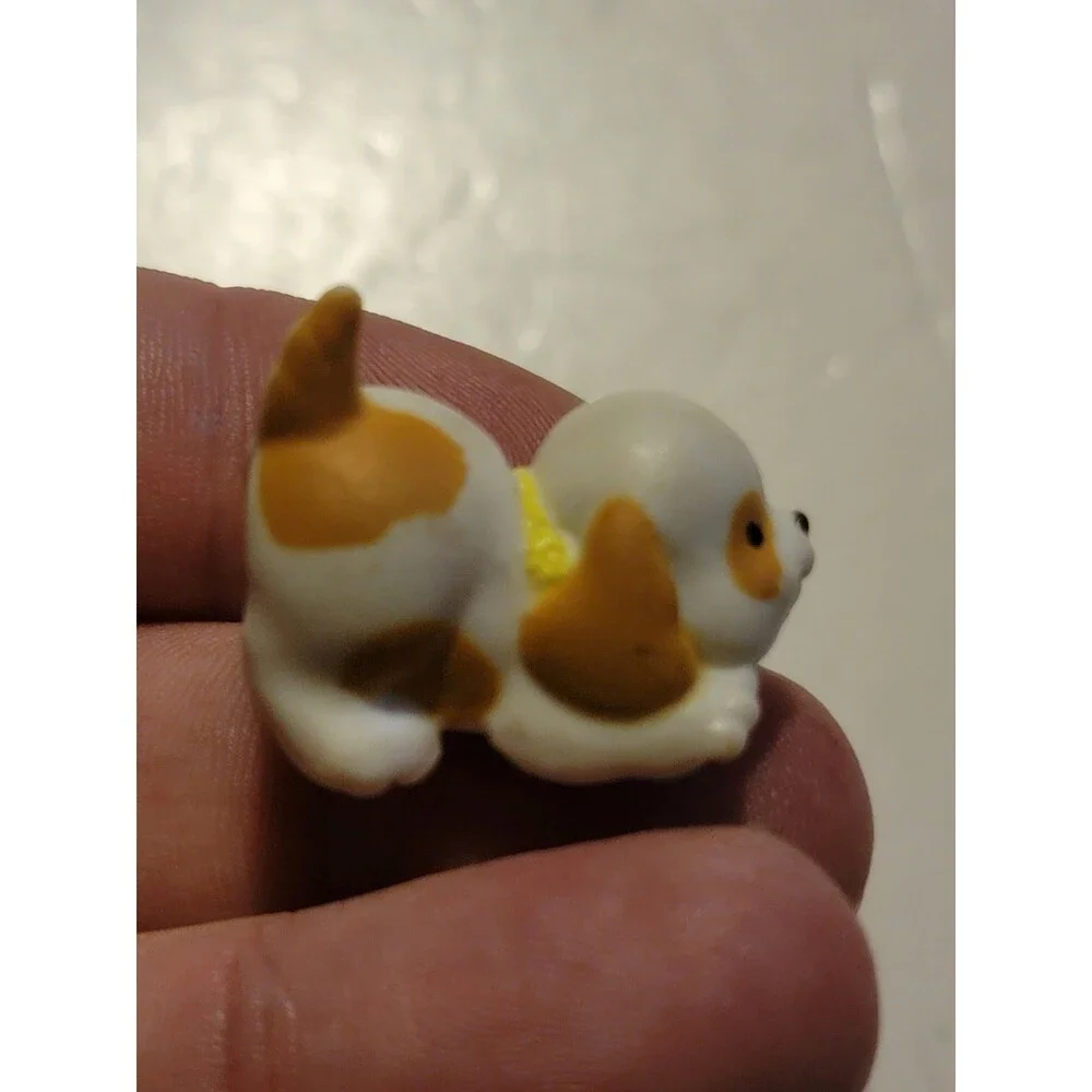 Littlest Pet Shop Vintage Dog Puppy 1990s 1994 Orange And White LPS